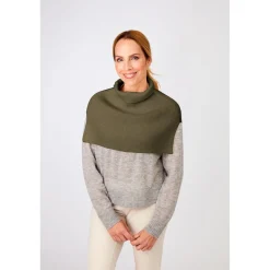 Damen Die moderne Hausfrau Rollkragen-Einsatz oliv