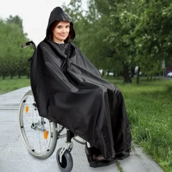 Damen Die moderne Hausfrau Rollstuhl-Regencape schwarz