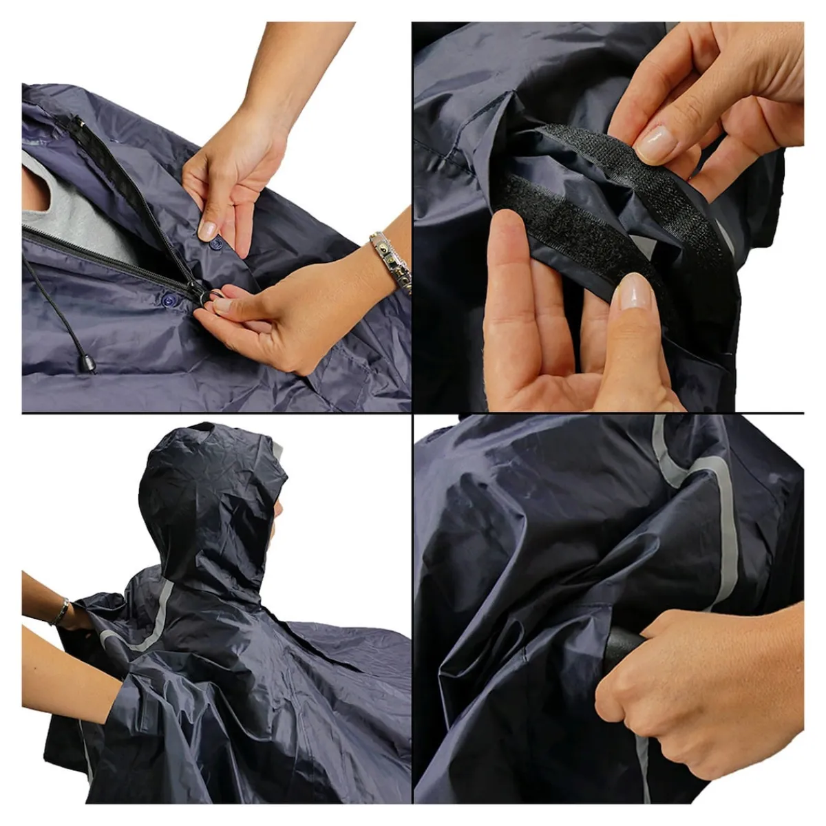 Damen Die moderne Hausfrau Rollstuhl-Regencape schwarz