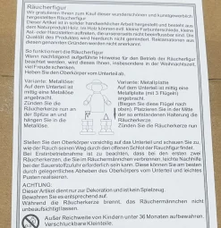 Die moderne Hausfrau Räuchermännchen rot