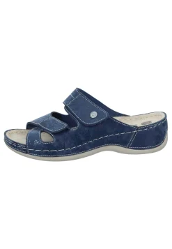 Damen Die moderne Hausfrau SAGUNT Pantoletten blau