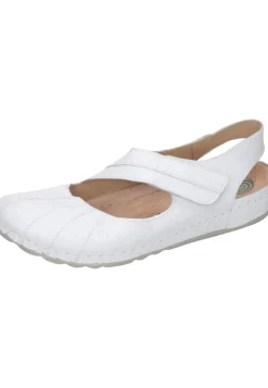 Damen Die moderne Hausfrau SAGUNT Sandalen weiß