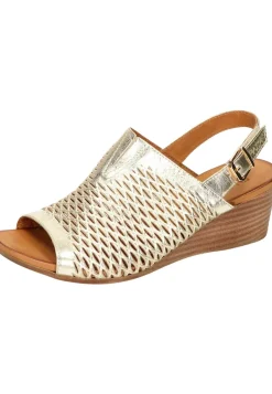 Damen Die moderne Hausfrau Sandalen gold