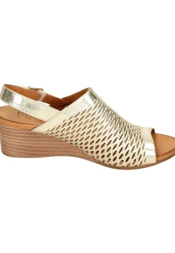 Damen Die moderne Hausfrau Sandalen gold