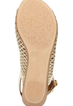 Damen Die moderne Hausfrau Sandalen gold