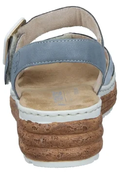 Damen Die moderne Hausfrau Sandaletten hellblau