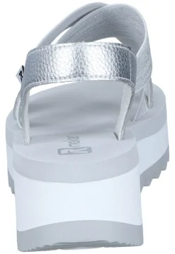 Damen Die moderne Hausfrau Sandaletten silber