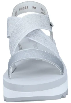 Damen Die moderne Hausfrau Sandaletten silber