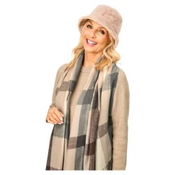 Damen Die moderne Hausfrau Schal mit Fransen „Monja“