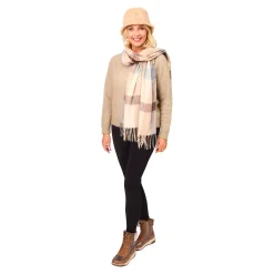 Damen Die moderne Hausfrau Schal mit Fransen „Monja“