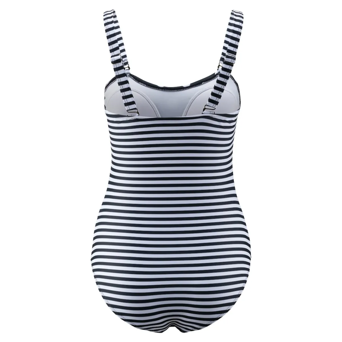 Damen Die moderne Hausfrau Schlank-Badeanzug „Punkte/Streifen“