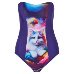 Damen Die moderne Hausfrau Schlankbadeanzug 