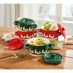 Die moderne Hausfrau Schlemmer-Töpfchen „Tannenbäume“, 4 Stück