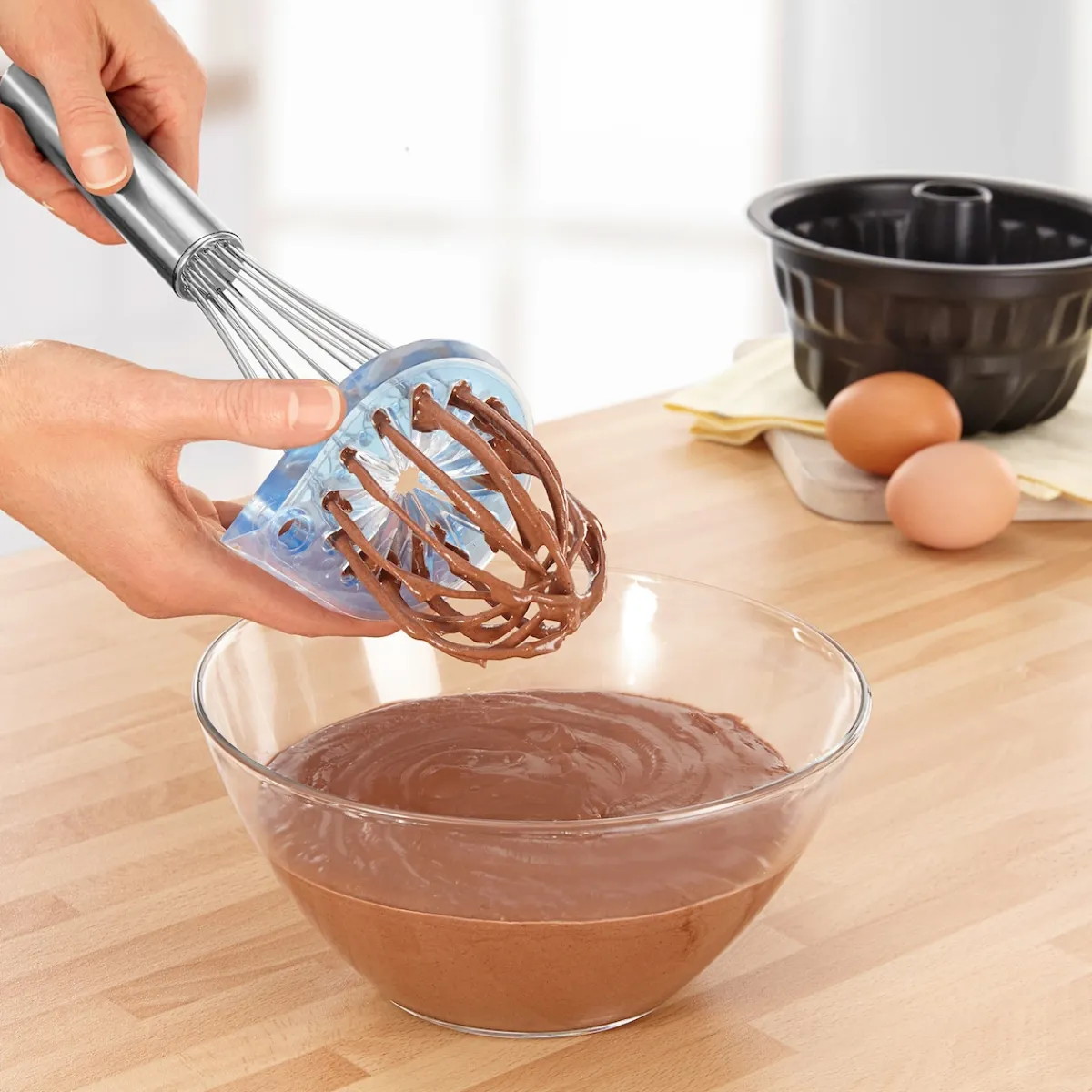 Die moderne Hausfrau Schneebesen mit Abstreifer, 2-teilig