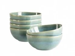 Die moderne Hausfrau Schüssel Set, Steinzeug Cordelia Grün / Blau