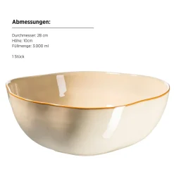 Die moderne Hausfrau Schüssel Set, Steinzeug Cordelia Sand