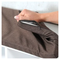 Die moderne Hausfrau Schuhschrank mit Sitzkissen aus Stoff