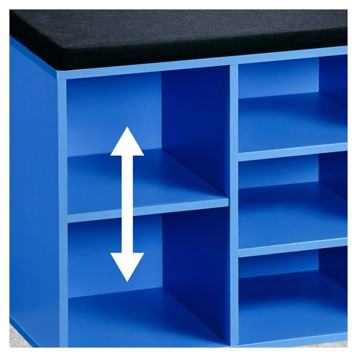 Die moderne Hausfrau Schuhschrank mit Sitzkissen