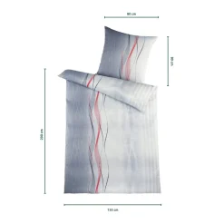 Die moderne Hausfrau Seersucker Bettwäsche High Class, 2-teilig, 135x200 cm Swing