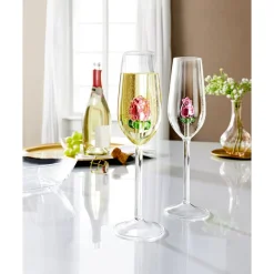 Die moderne Hausfrau Sektglas „Rose“