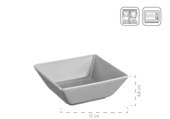 Die moderne Hausfrau Servier-Set, Porzellan MANHATTAN CITY Schwarz