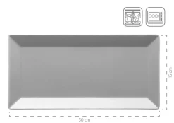 Die moderne Hausfrau Servier-Set, Porzellan MANHATTAN CITY Schwarz