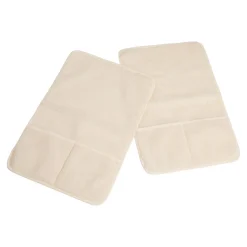 Die moderne Hausfrau Sesselkissen und Armlehnenschoner-Set, 3-teilig, Schurwolle creme