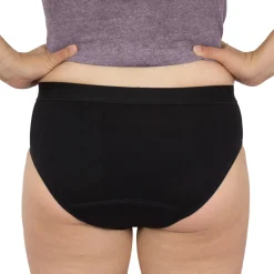 Die moderne Hausfrau Slip mit Saugeinlage Schwarz