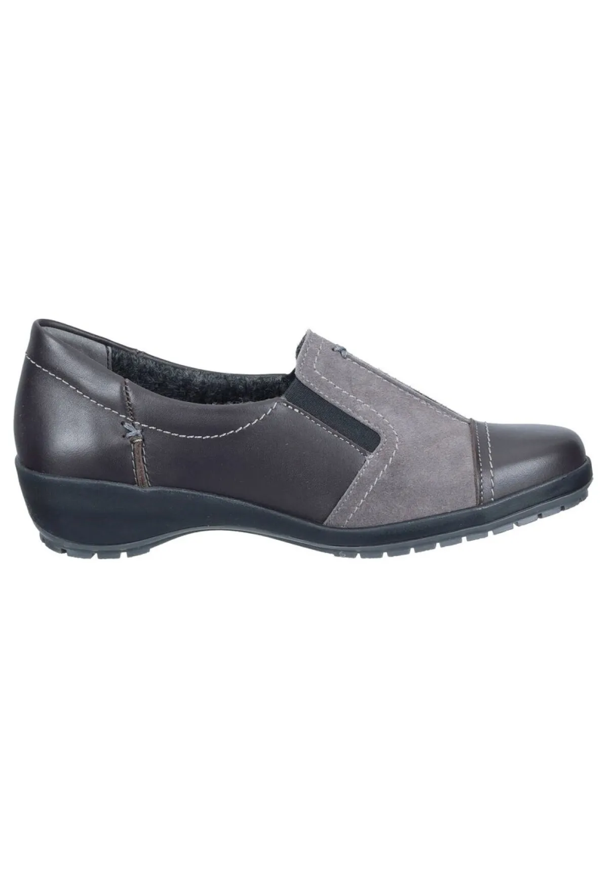 Damen Die moderne Hausfrau Slipper grau