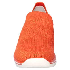 Damen Die moderne Hausfrau Slipper mit Keilabsatz „Federleicht“ koralle