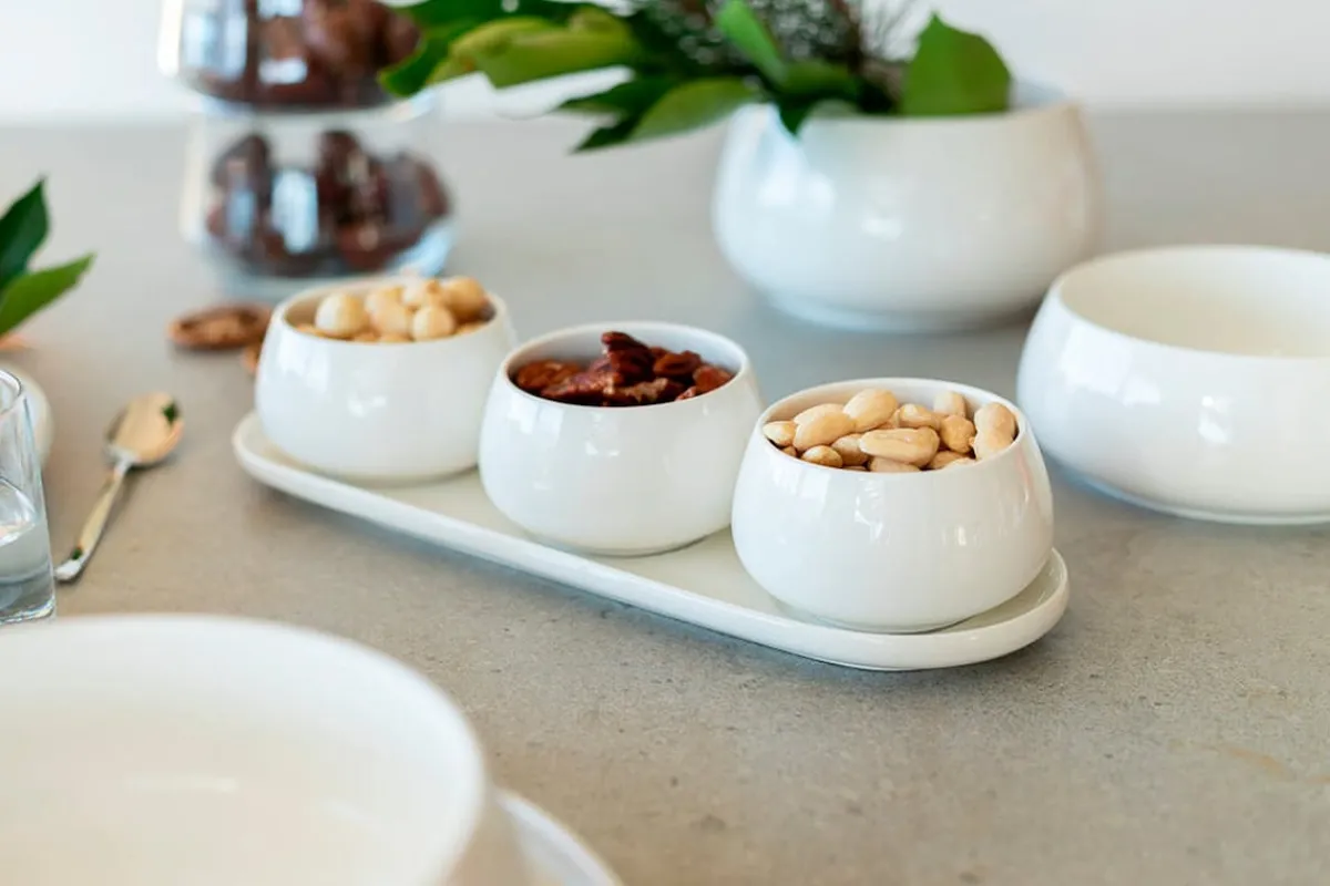 Die moderne Hausfrau Snackingset, Porzellan Taya