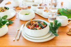 Die moderne Hausfrau Snackingset, Porzellan Taya