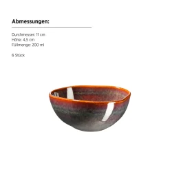 Die moderne Hausfrau Snacking-Set, Steinzeug Cordelia Braun