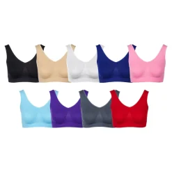 Damen Die moderne Hausfrau Soft-BH, 9-teilig mehrfarbig