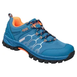 Damen Die moderne Hausfrau Softshell-Trekkingschuh unisex, wasserabweisend blau/orange