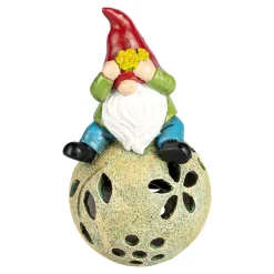 Die moderne Hausfrau Solar-Dekofigur-Zwerg Hansi