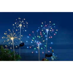 Die moderne Hausfrau Solar-Gartenstecker "Diamanten-Regen" bunt