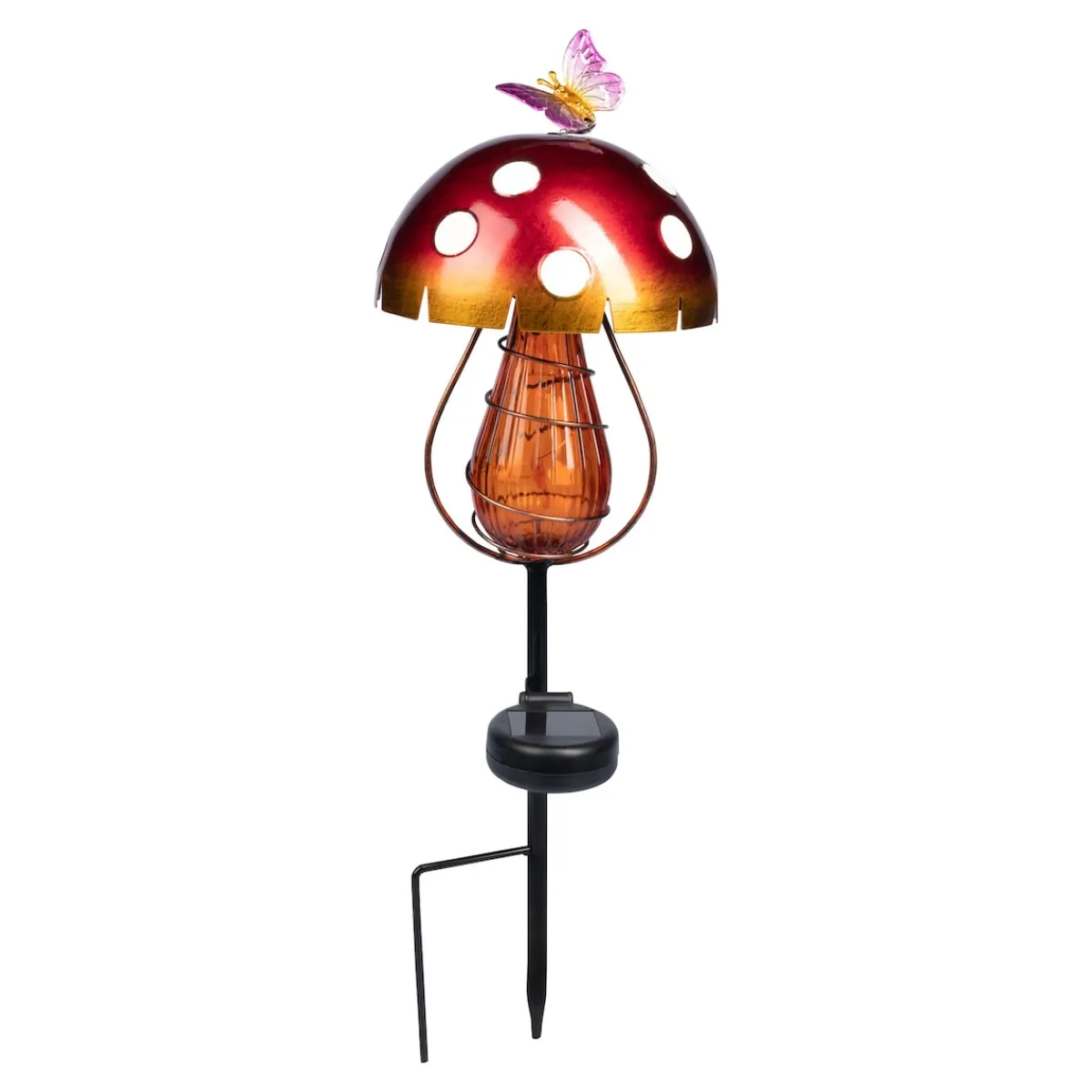 Die moderne Hausfrau Solar-Gartenstecker "Pilz"