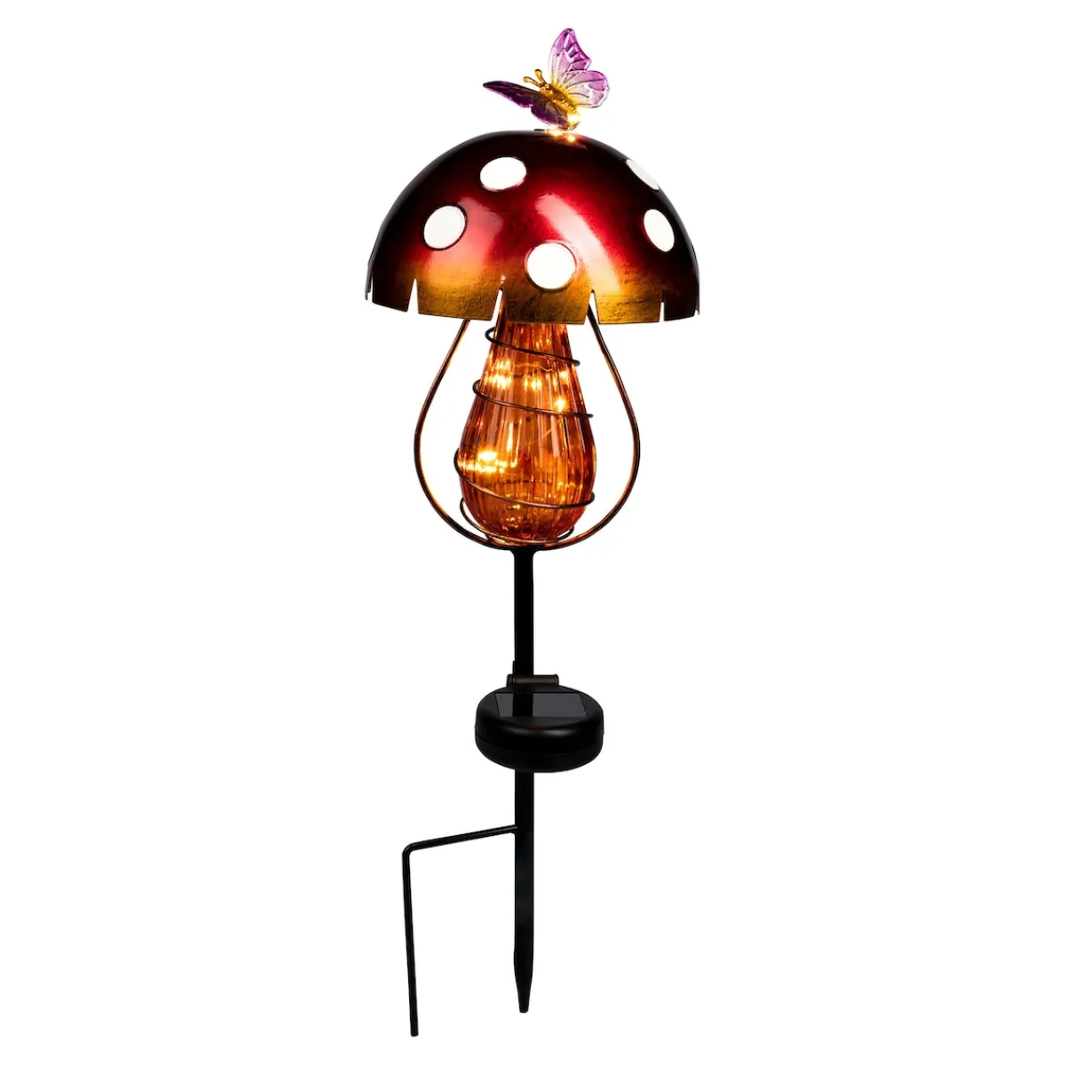 Die moderne Hausfrau Solar-Gartenstecker "Pilz"