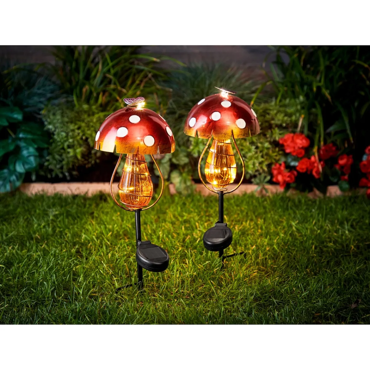 Die moderne Hausfrau Solar-Gartenstecker "Pilz"