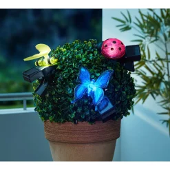 Die moderne Hausfrau Solar-Klammern "Tierwelt", 3 Stück