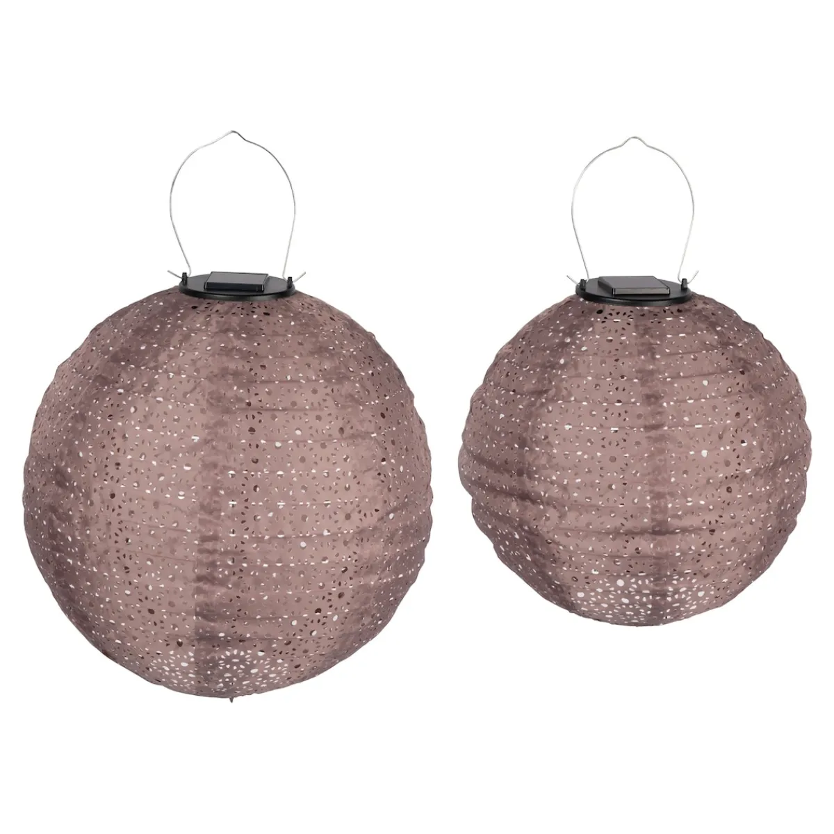 Die moderne Hausfrau Solar-Lampion-Set, 2-teilig