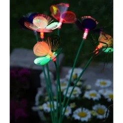 Die moderne Hausfrau Solar-LED-Gartenstecker "Blume Solithia"