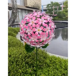 Die moderne Hausfrau Solar-LED-Gartenstecker "Hibiskus"