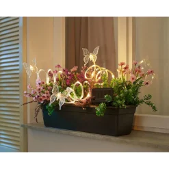 Die moderne Hausfrau Solar-LED-Gartenstecker-Set „Schmetterling“