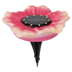 Die moderne Hausfrau Solar-LED-Leuchte „Flowers“ koralle