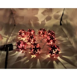 Die moderne Hausfrau Solar-LED-Lichterkette "Hibiskus", 3,8 m