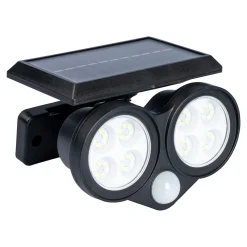 Die moderne Hausfrau Solar-LED-Sicherheitsstrahler „2 in1“