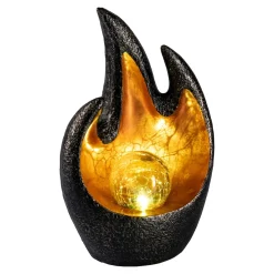 Die moderne Hausfrau Solarleuchte Feuerstelle