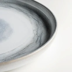 Die moderne Hausfrau Speiseteller-Set, Steinzeug TIEFER SEE Blau / Grün